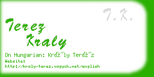 terez kraly business card